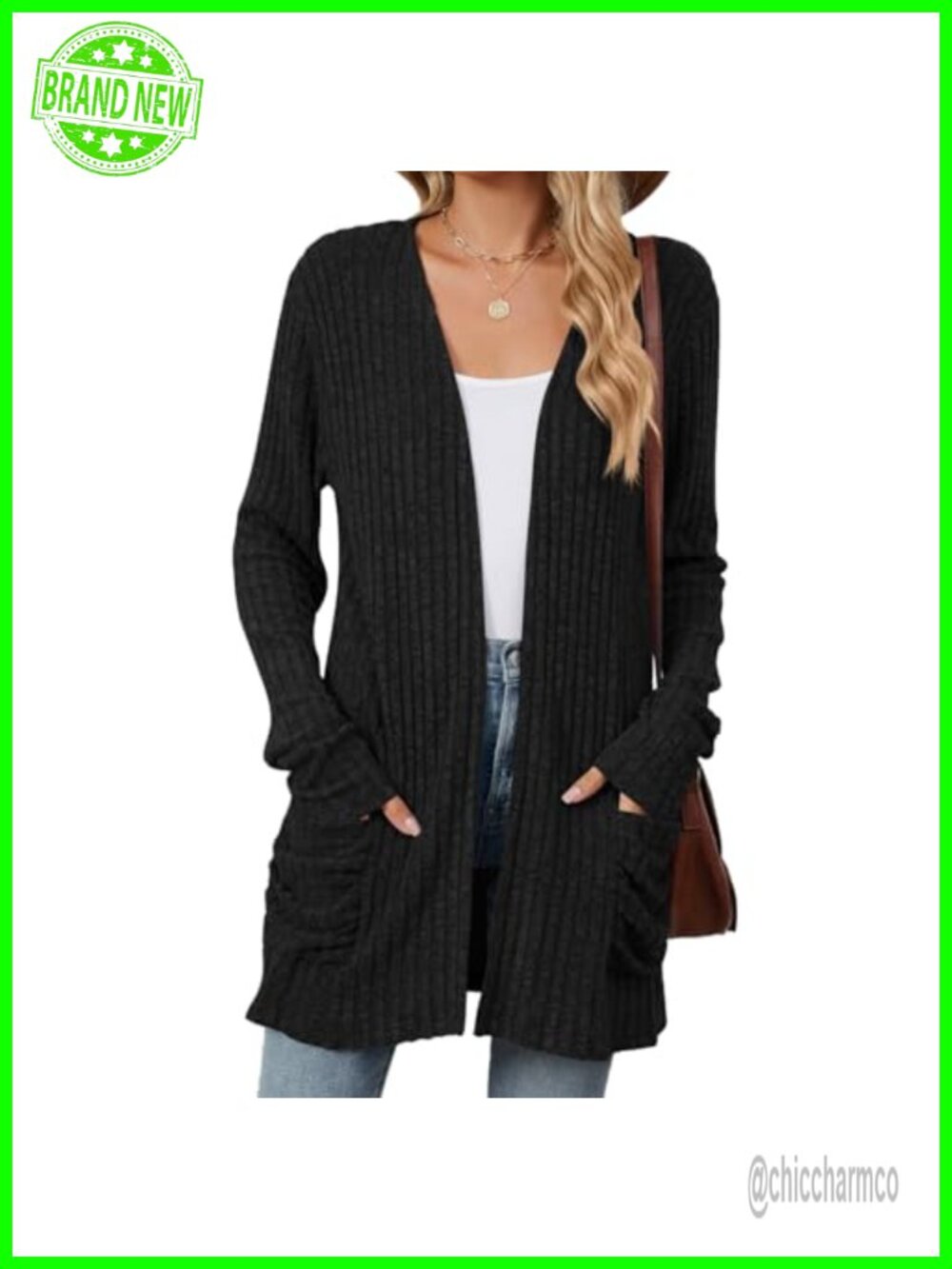 Lightweight Open Front Cardigan Long Sleeve Oversized Sweater
